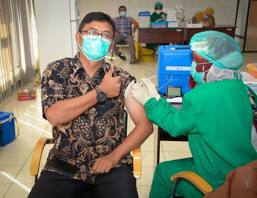 Vaksinasi Covid-19 Tahap Kedua Pegawai Kementerian PUPR di Kota Bandung